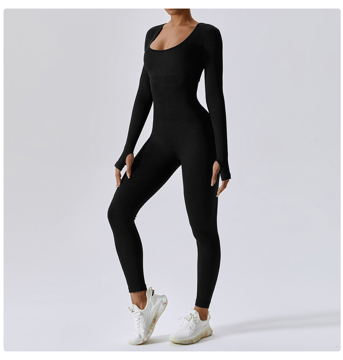 Seamless Long Sleeve Yoga Jumpsuit