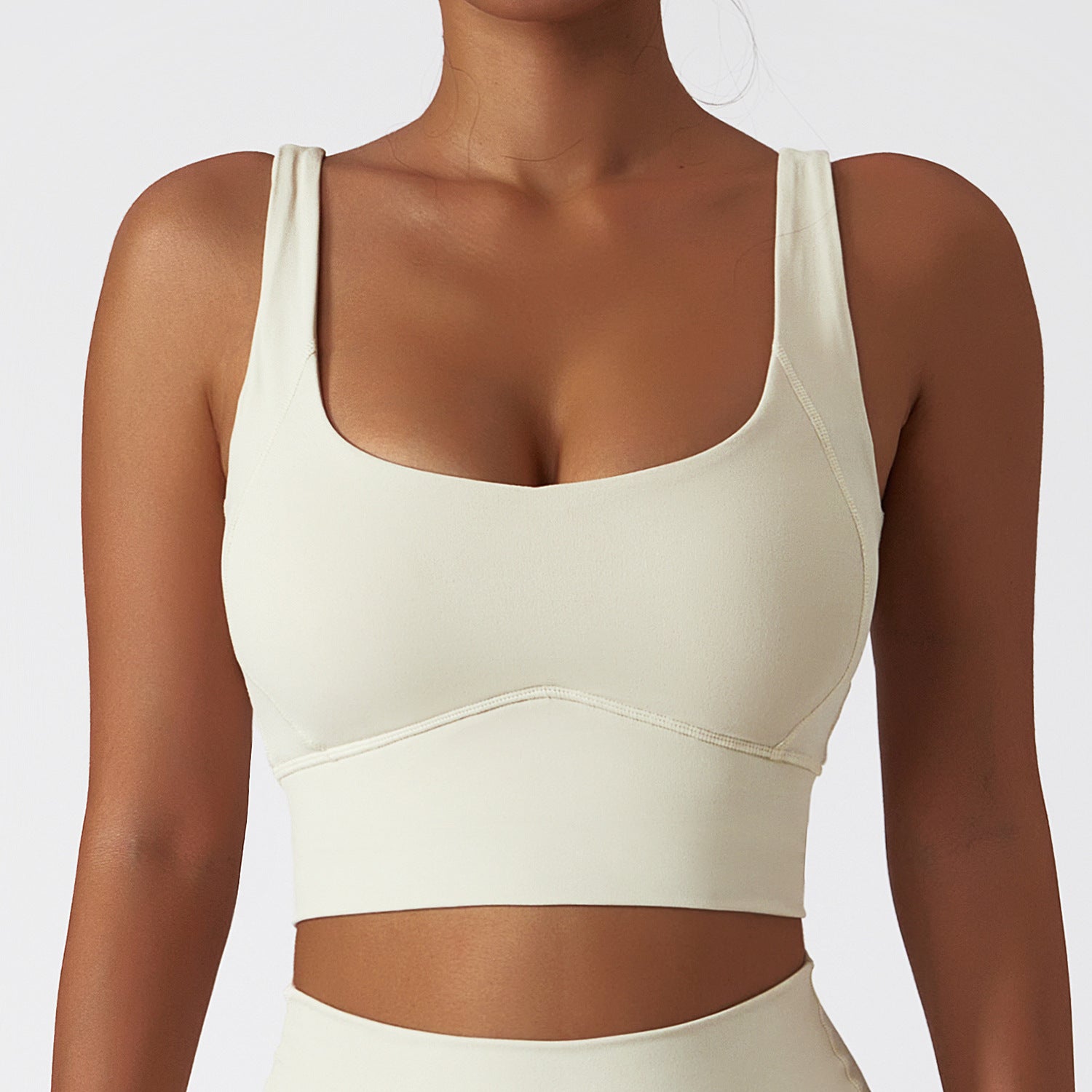 Air Cloud Wide Strap Open Back Sports Bra