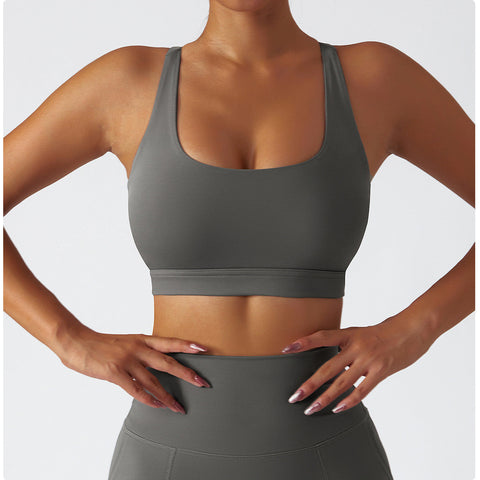 U Neck Racerback Sports Bra