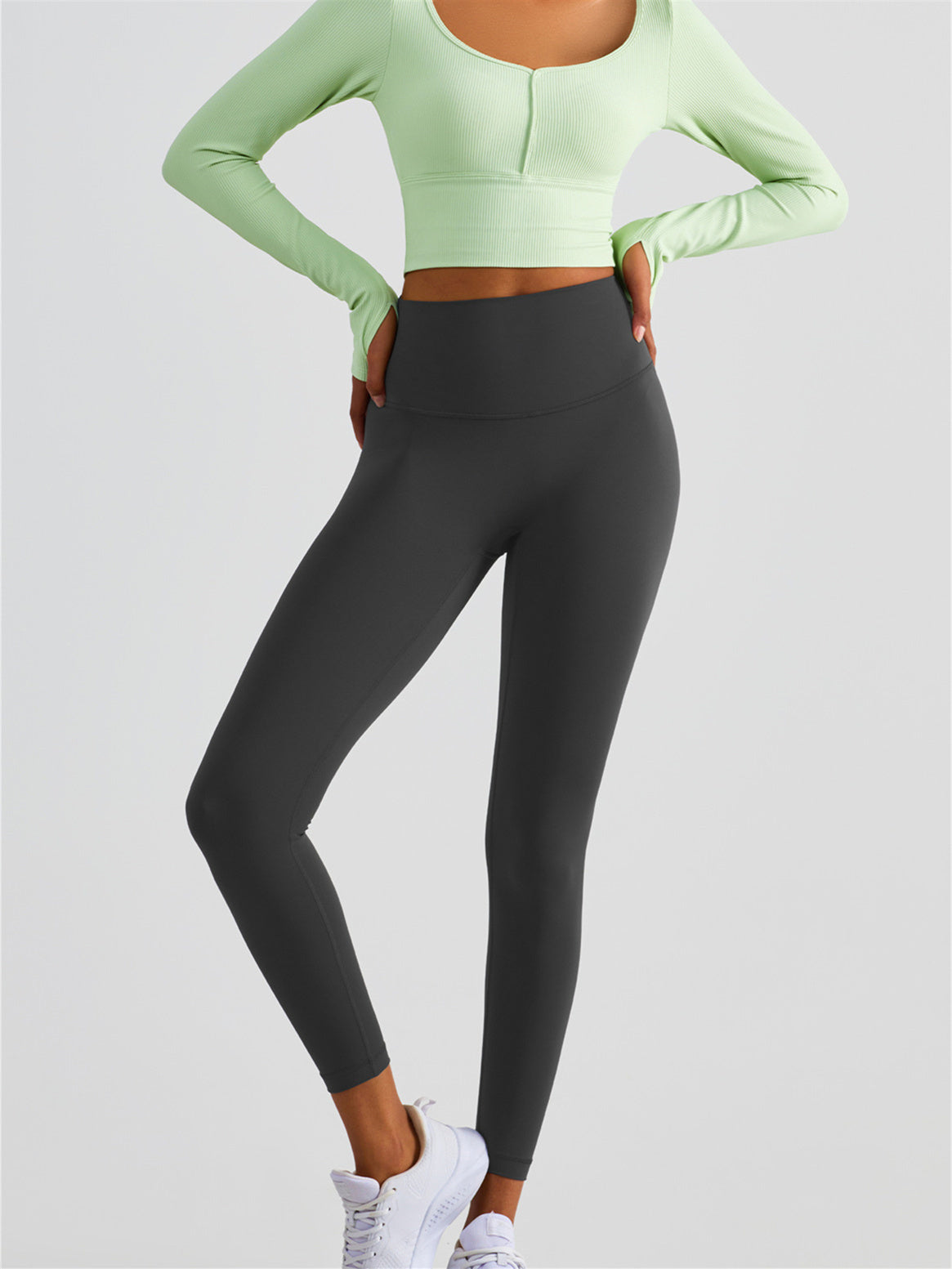 Long Sleeve Thumb Hole Yoga Top