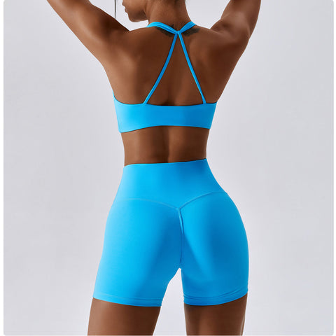 Twisted Backless Sports Bra