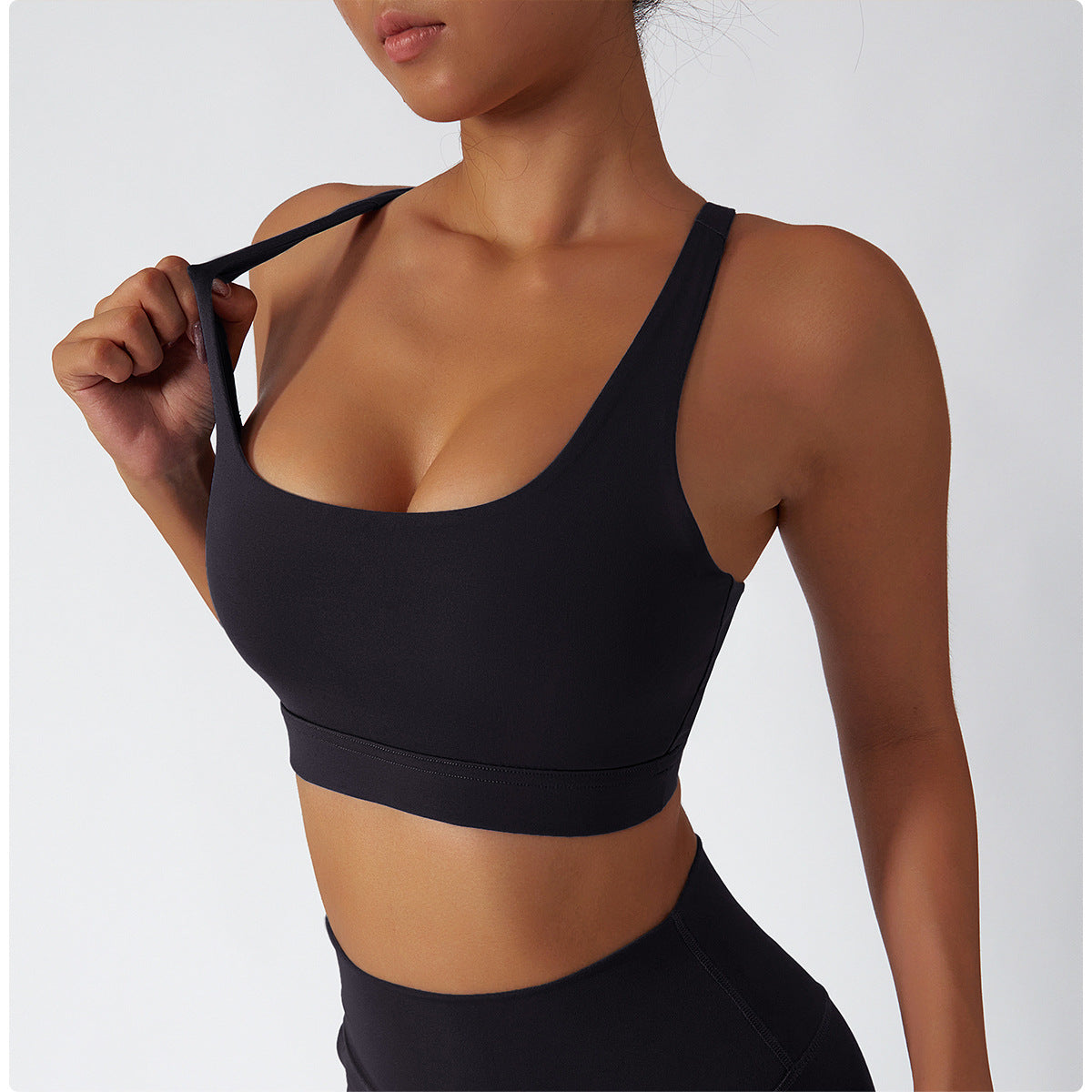 U Neck Racerback Sports Bra