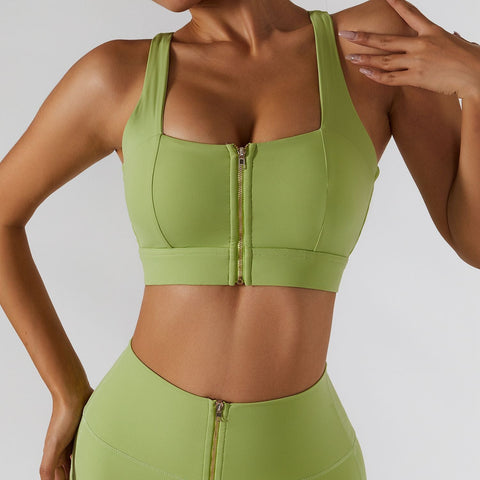 Empowered Zip Front Bra