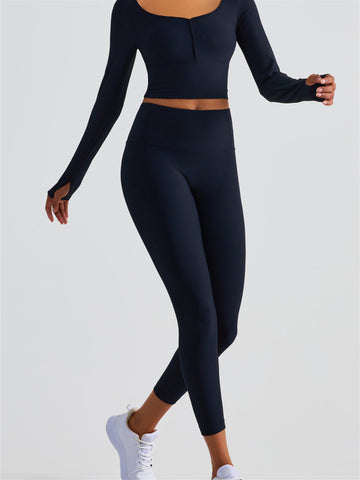 Long Sleeve Thumb Hole Yoga Top