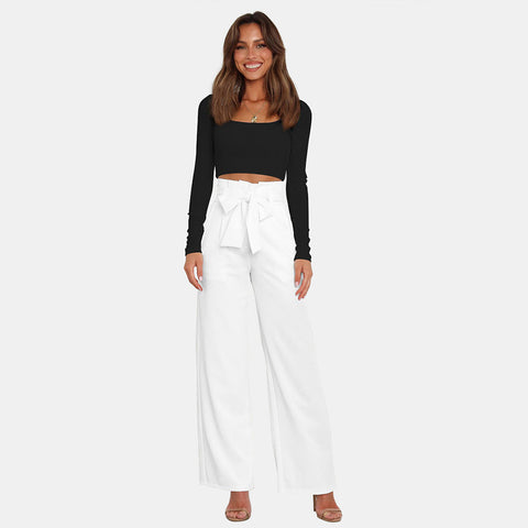 High Waist Wide Leg Pants