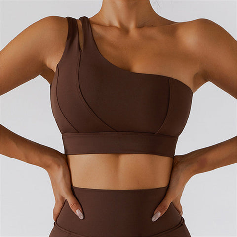 One Shoulder Sports Bra