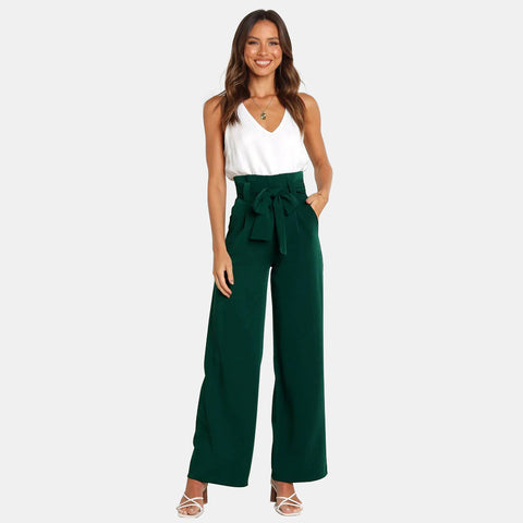 High Waist Wide Leg Pants