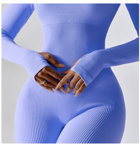 Seamless Long Sleeve Yoga Jumpsuit