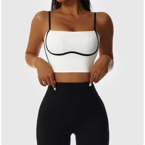 Contrast Trim Sports Bra