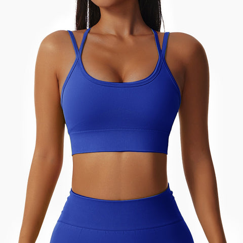 Double Straps Crisscross Yoga Bra