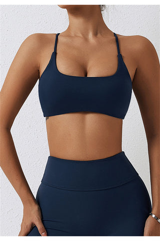 U Neck Crisscross Yoga Bra