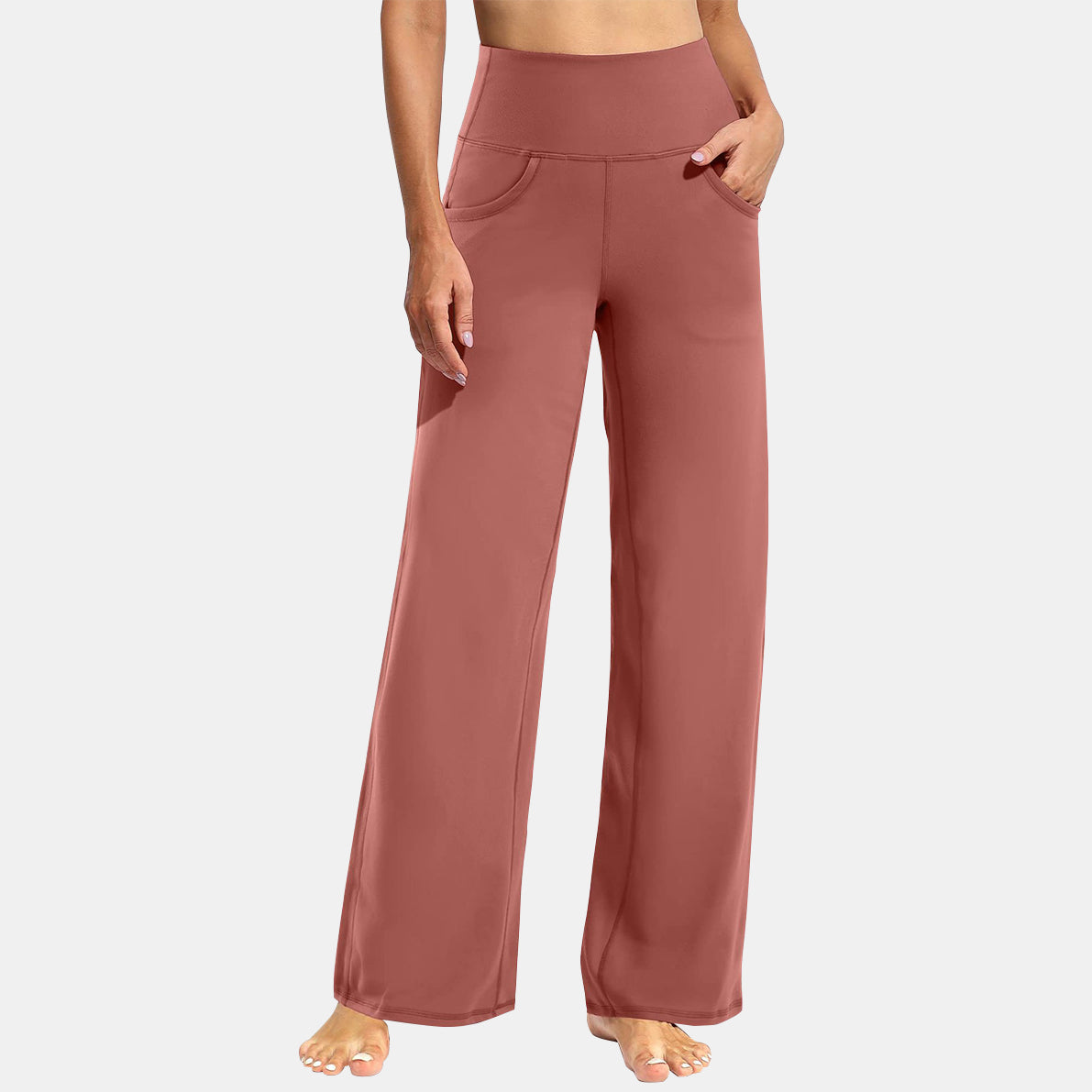 Wide Leg Yoga Pants with Pockets