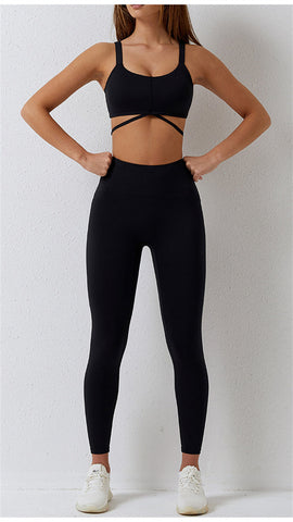 Conjunto de sujetador y leggings deportivos - Devera