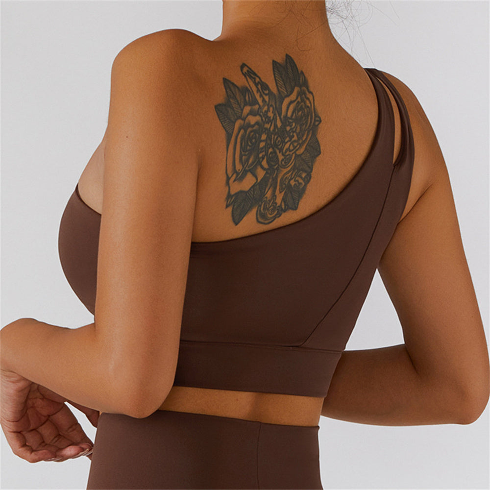 One Shoulder Sports Bra