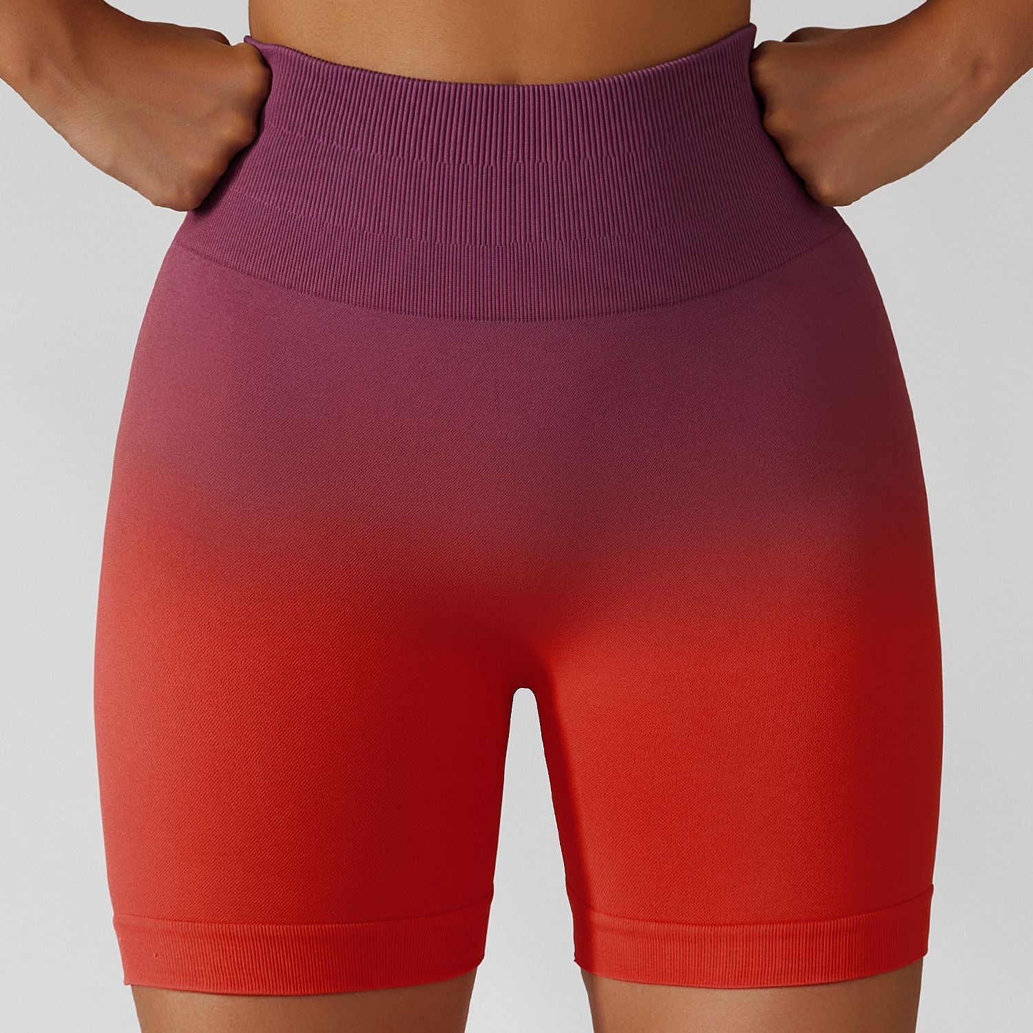 Color My Life – Yoga-Shorts mit Ombre-Muster