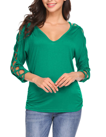 Cold Shoulder Tunic Tops