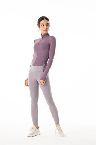 Stand Collar Full Zip Yoga Jacket