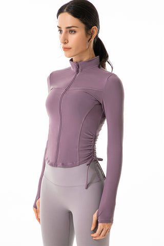 Stand Collar Full Zip Yoga Jacket