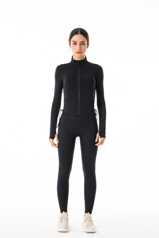 Stand Collar Full Zip Yoga Jacket