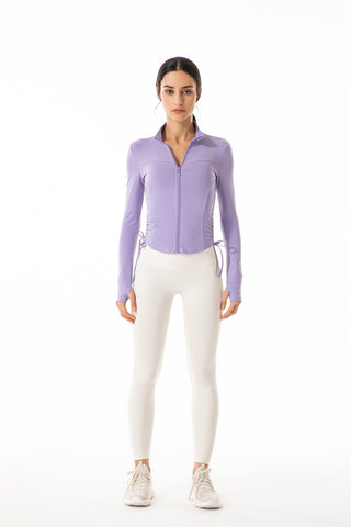 Stand Collar Full Zip Yoga Jacket