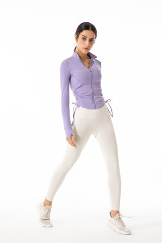 Stand Collar Full Zip Yoga Jacket