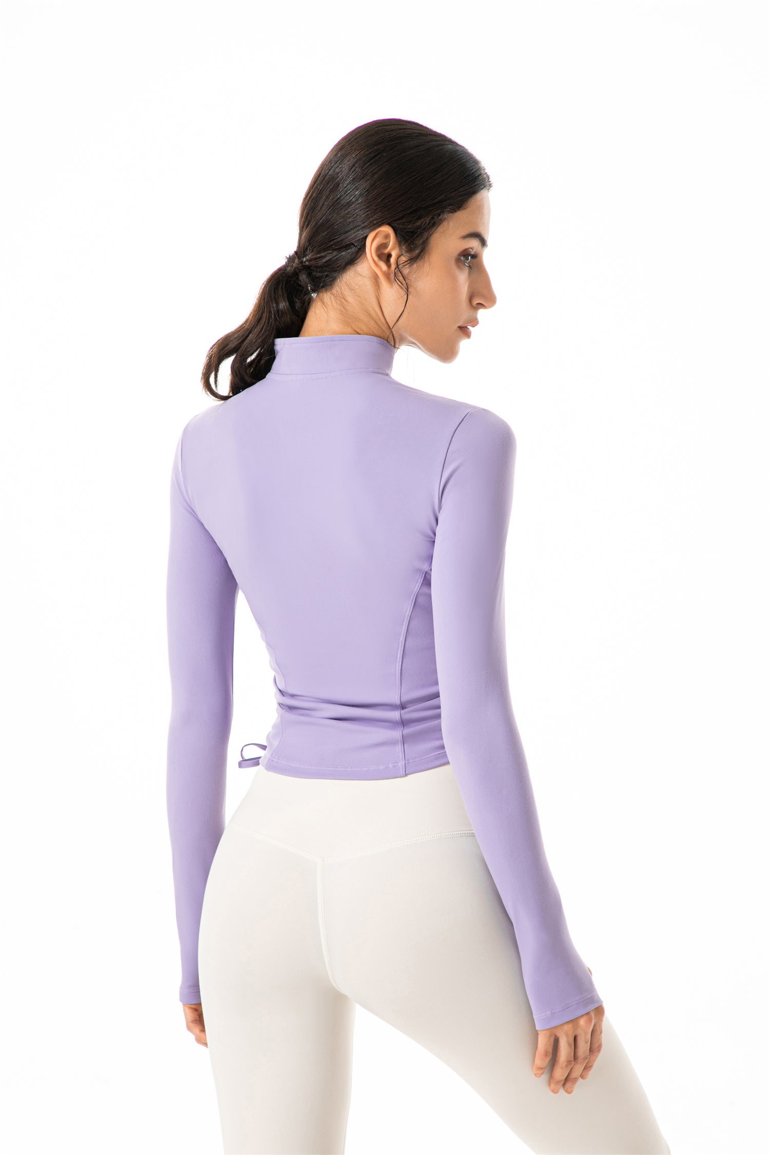 Stand Collar Full Zip Yoga Jacket