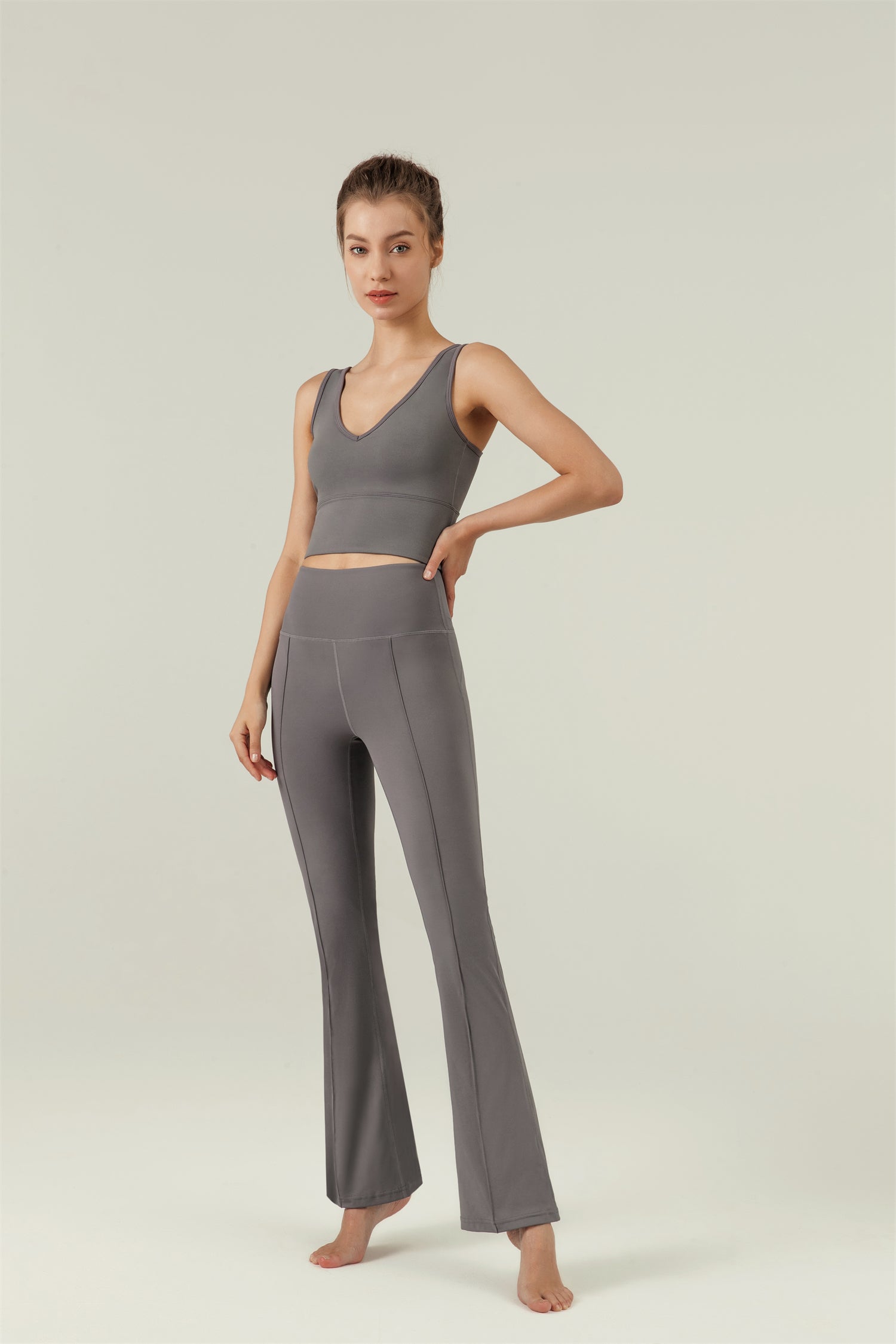 High Waisted Flared Sport Pant