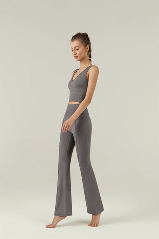 High Waisted Flared Sport Pant