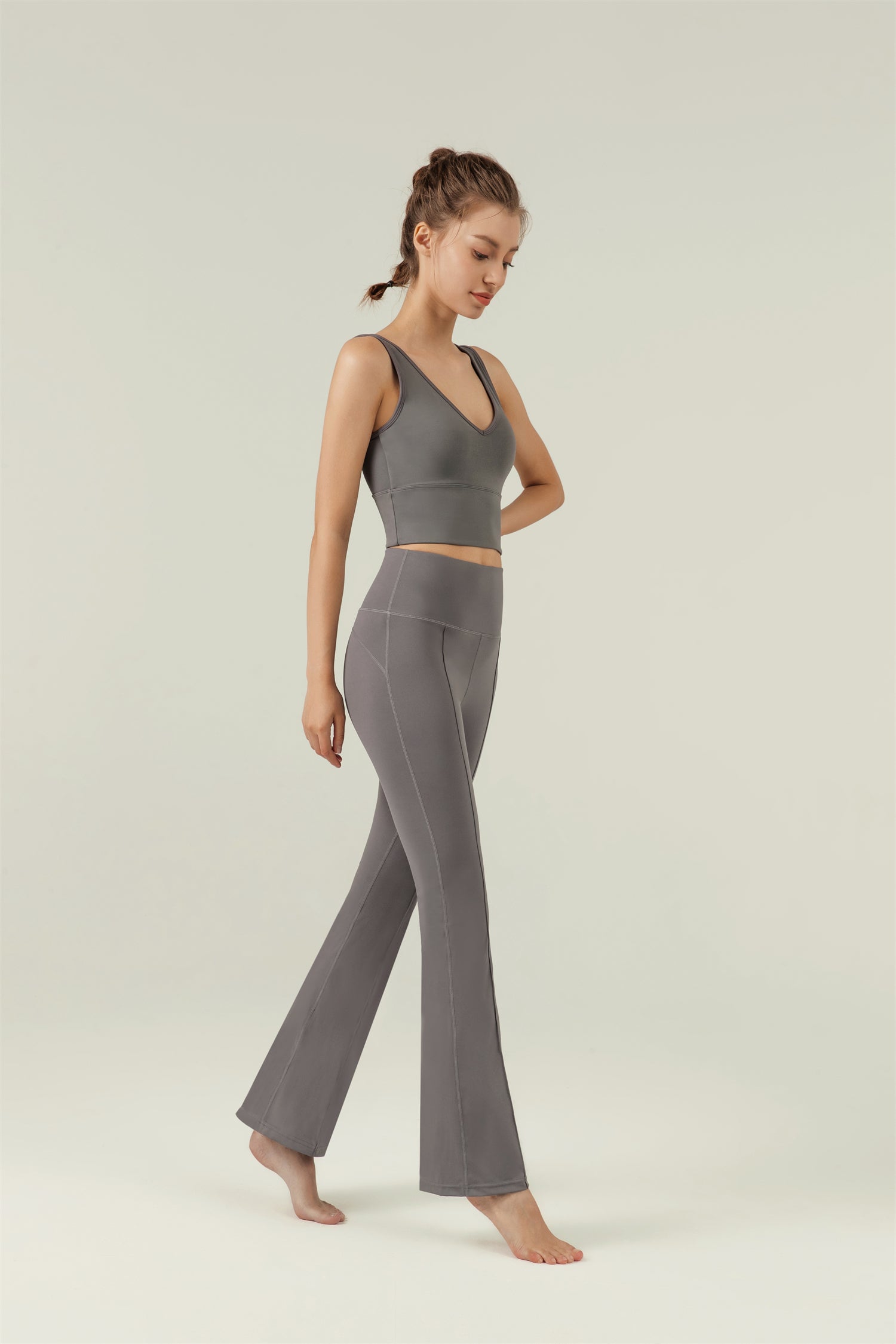 High Waisted Flared Sport Pant