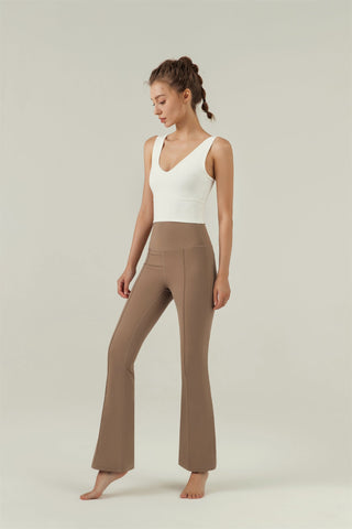 High Waisted Flared Sport Pant