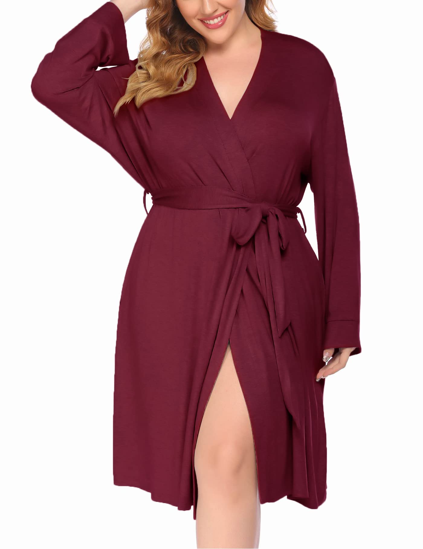 Soft Knit Long Sleeve Bath Robe