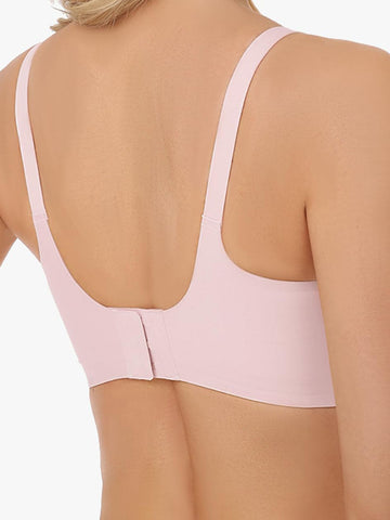 Netz-BHs für Damen, ohne Bügel, kabellos, Comfort Lift, Push-Up-Bralettes für Damen mit Stützung und BH, Pink