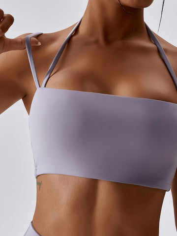 Chaleco de yoga con tirantes tipo halter y suave como la mantequilla 