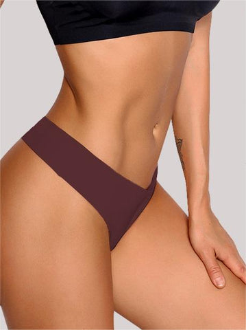 Seamless No Show Panty Thong Underwear