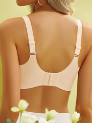 Seamless Push Up Bra For Small Breasts, Side Supporting And No Steel Ring, Suitable For Teenage Girls Beige