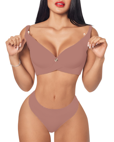 Adjustable Straps Back And Side Control Bra