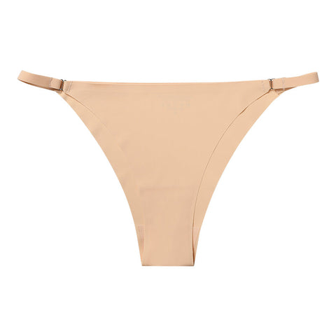 Metal Buckle Thong Panties