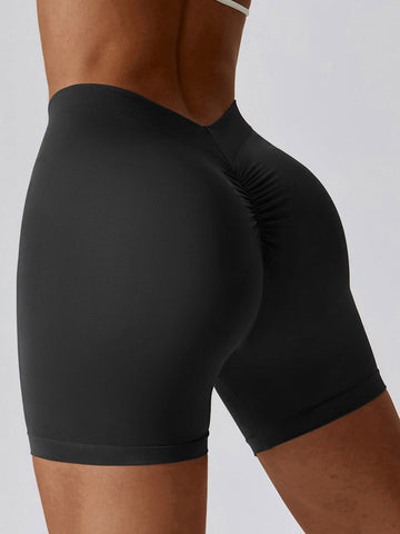 Seamless Back V Scrunch Shorts