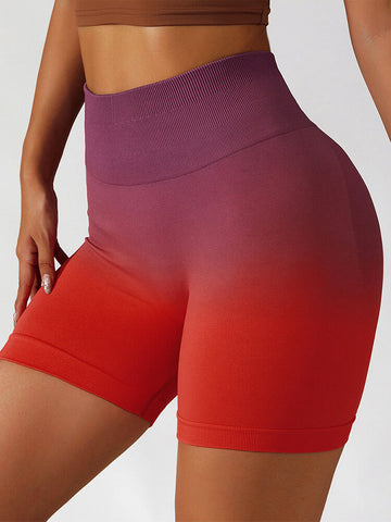 Color My Life – Yoga-Shorts mit Ombre-Muster