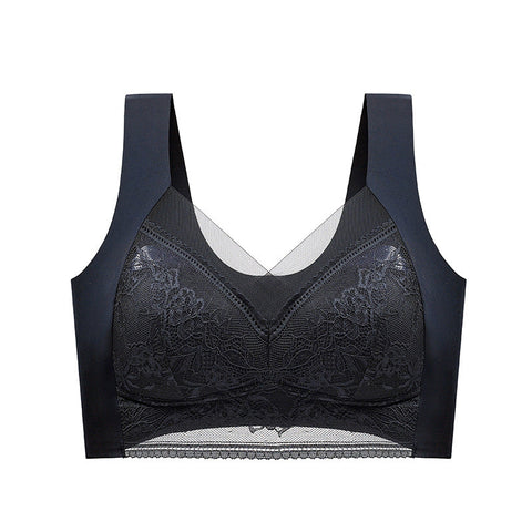 Minimizer Lace Mesh Wireless Bra