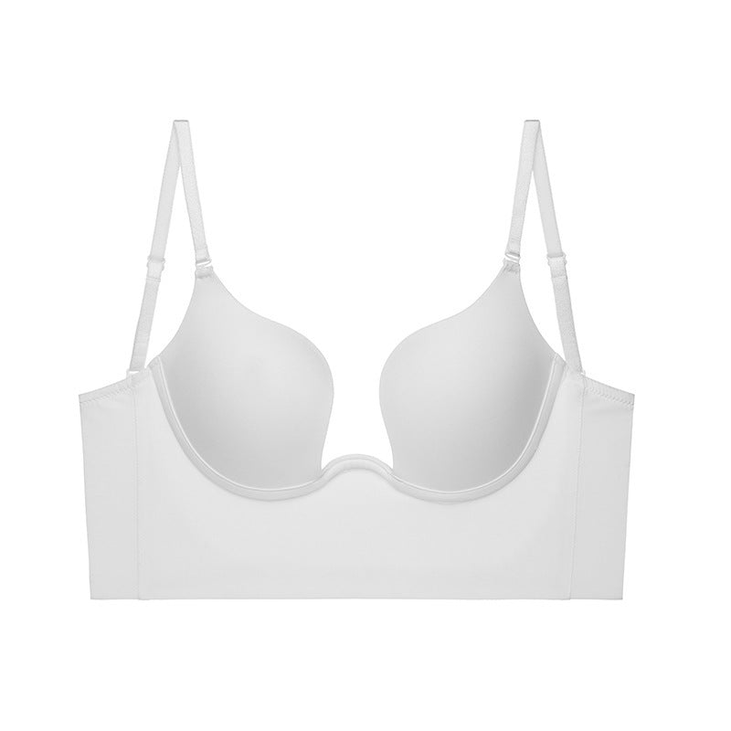 Underwire Deep V-Cup Multiway Push Up Backless Bra & Underwear Set