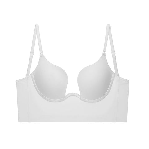 Underwire Deep V-Cup Multiway Push Up Backless Bra & Underwear Set