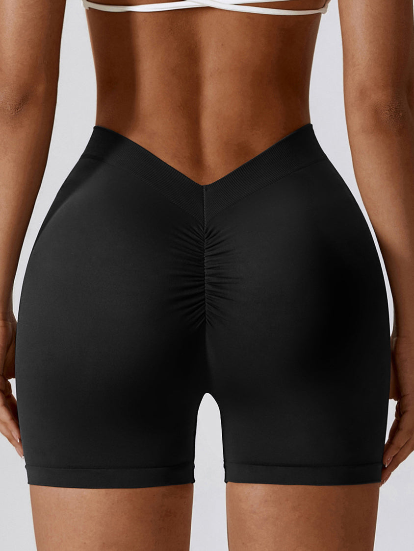 Seamless Back V Scrunch Shorts