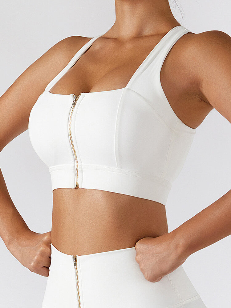 Empowered Zip Front Bra