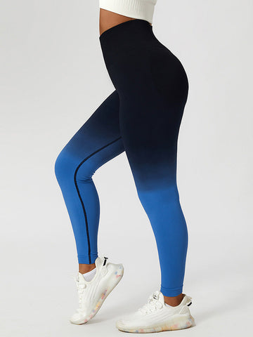 Ombre Seamless Peach Lifting Leggings