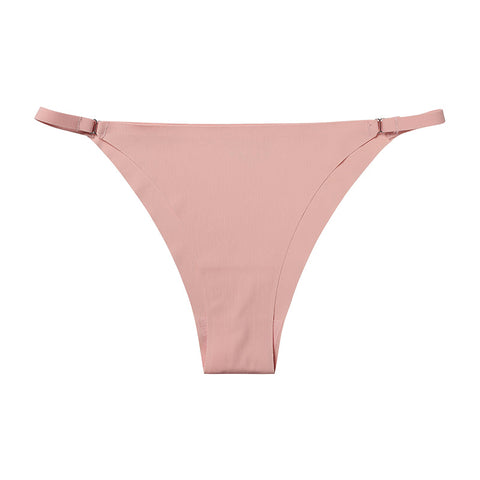 Metal Buckle Thong Panties