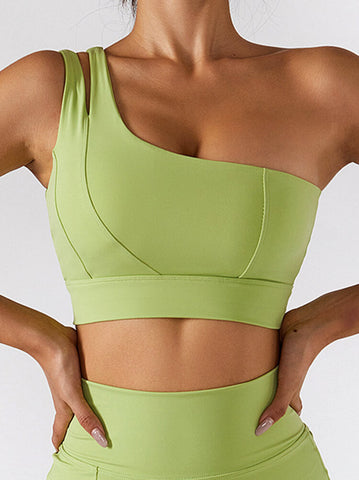 Empowered One Shoulder Sports Bra