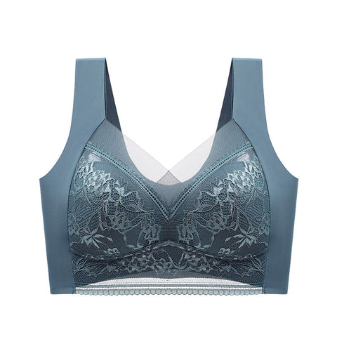 Minimizer Lace Mesh Wireless Bra