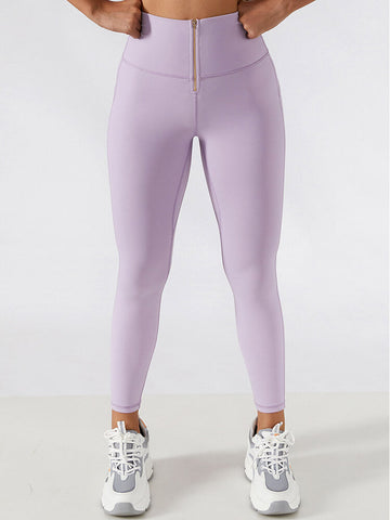 Leggings de cintura alta con cremallera frontal Empowered