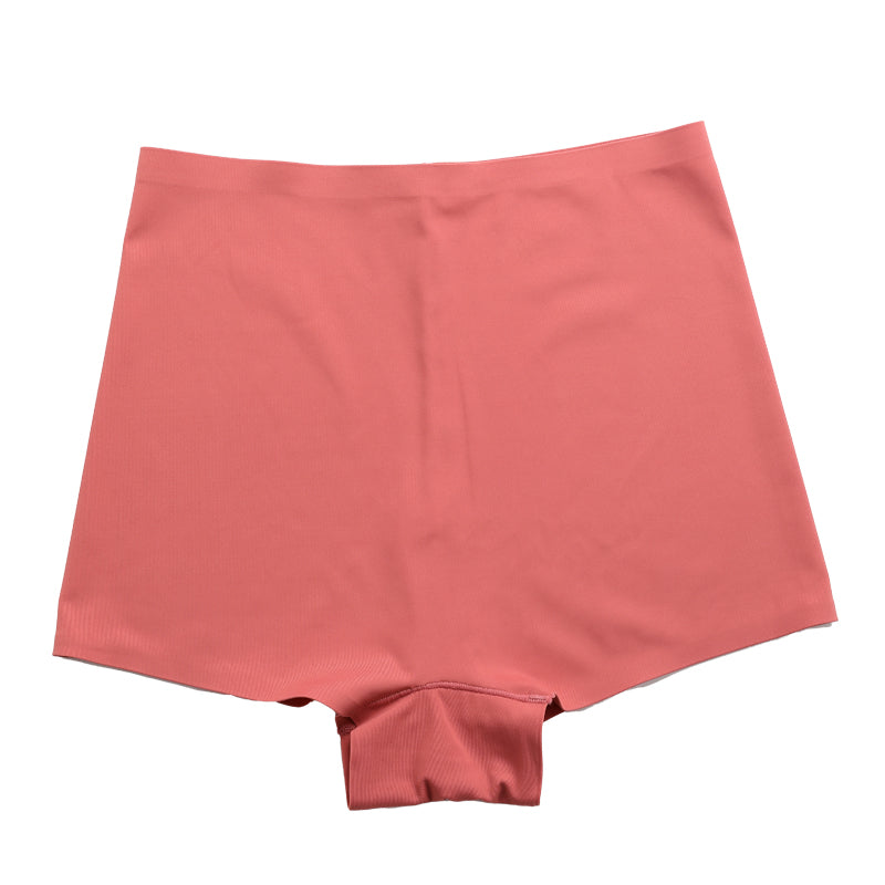 Hoch taillierte, einfarbige Boyshorts-Unterwäsche